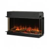 Dimplex Ignite Ultra 40 electric fireplace in black with multi-sided installation options and advanced controls.