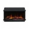 Dimplex Ignite Ultra 40 electric fireplace in black with multi-sided installation options and advanced controls.