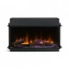 Dimplex Ignite Ultra 40 electric fireplace in black with multi-sided installation options and advanced controls.