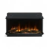 Dimplex Ignite Ultra 40 electric fireplace in black with multi-sided installation options and advanced controls.