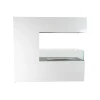 Topeka White Bioethanol Fireplace by ScandiFlames, crafted from powder-coated steel with a sleek white finish and three-sided op