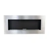 Murus 1200 Brushed Steel wall-mounted bioethanol fireplace with a sleek modern design.