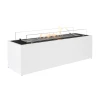 ScandiFlames Freestanding Bio Fireplace in white, a modern and sleek bioethanol fireplace with a 5-litre fuel capacity and 6.5 k