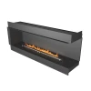 Forma 1800 Right Corner bioethanol fireplace – a sleek, built-in corner model with app control, remote operation, and modern des