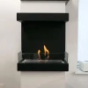 ScandiFlames 3-Sided Chimney Build-in Bio Fireplace with a sleek design and three-sided flame view.