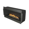 Forma 1500 Single-sided bioethanol fireplace – a sleek, built-in fireplace with remote control and automatic operation.