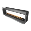 Forma 2700 Tunnel Bio Fireplace - a sleek, built-in see-through bioethanol fireplace with app and remote control.