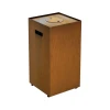Galio Corten Gas Bottle Cover with rust-like Corten steel finish, designed for outdoor gas fireplaces.