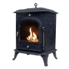 Bergen Cast Iron Bioethanol Fireplace by ScandiFlames, featuring a durable cast iron design with a warm, smoke-free flame.