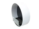 ScandiFlames Delaware White Round Wall Mounted Biofireplace – modern, eco-friendly heating solution with a sleek design.