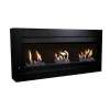 ScandiFlames Wall Mounted Bioethanol Fireplace in Black, a sleek and modern manual bioethanol fireplace with a 4.5-litre capacit