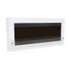 ScandiFlames Large Wall Mounted Biofireplace in White - A stylish, wall-mounted bioethanol fireplace with a 4.5-litre capacity a