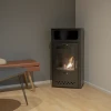 Boston Black Bioethanol Stove by ScandiFlames – a stylish, chimney-free heating solution with manual control.