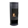 Washington Bioethanol Wood-burning Stove by ScandiFlames in black, featuring a modern design and eco-friendly heating.