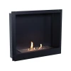 ScandiFlames 1-sided Bioethanol Fireplace Insert 600 – sleek built-in bioethanol fireplace with manual control and 6-hour burn t