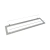 ScandiFlames Steel Frame with Glass for 80 cm Superior Burner – sleek and modern fireplace accessory.