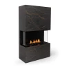 Planika Stone Daze/Laurent bioethanol fireplace, a stylish and modern floor-standing heating solution with automatic control.