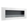 ScandiFlames XL Stainless Steel Wall Bioethanol Fireplace with sleek stainless steel finish, offering a modern, wall-mounted hea
