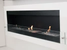 ScandiFlames Large Wall Mounted Biofireplace in White - A stylish, wall-mounted bioethanol fireplace with a 4.5-litre capacity a