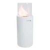 ScandiFlames Freestanding Bioethanol Fireplace in White with 0.3L capacity and manual control, perfect for indoor and outdoor us