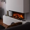 New Forest 870 electric fireplace by British Fires, a built-in multi-sided design with remote control and 1.5 kW heat output.