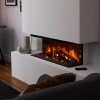 New Forest 870 electric fireplace by British Fires, a built-in multi-sided design with remote control and 1.5 kW heat output.