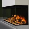 New Forest 870 electric fireplace by British Fires, a built-in multi-sided design with remote control and 1.5 kW heat output.