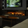 New Forest 1900 Electric Fireplace Insert by British Fires – a sleek, multi-sided built-in fireplace with remote control and rea