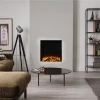 New Forest 650sq Built-in Electric Fireplace by British Fires, featuring a modern design with remote control and realistic flame