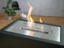 ScandiFlames Bioethanol Fireplace Insert - 30.5 cm in black, designed for existing fireplaces with a clean-burning flame.