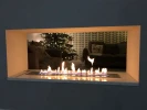 Superior 5L Ethanol Burner by ScandiFlames – 100 cm wide manual bioethanol burner in steel, offering a clean and stylish heating