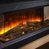 Deluxe Real Logs decoration wood set for British Fires electric fireplace, offering a realistic and elegant enhancement.