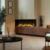 Dimplex Ignite Bold 74 - 188 cm built-in electric fireplace in a sleek black finish with multi-sided installation options and re