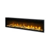 Dimplex Ignite Evolve 60 built-in electric fireplace in black with realistic flames and multiple control options.
