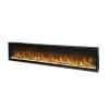 Dimplex Ignite Evolve 74 wall-mounted electric fireplace with realistic flames and remote control.