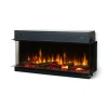 Dimplex Ignite Ultra 50 electric fireplace in black, featuring a multi-sided built-in design with remote and app control.