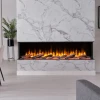 Dimplex Ignite Ultra 74 built-in electric fireplace with multi-sided installation options and app control.