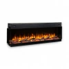Dimplex Ignite Ultra 74 built-in electric fireplace with multi-sided installation options and app control.
