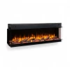 Dimplex Ignite Ultra 74 built-in electric fireplace with multi-sided installation options and app control.