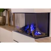 Dimplex 3 Step Multi Optimyst built-in vapour fireplace with Opti-myst flame effect, offering app control, remote operation, and