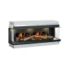 Vista 130 I - 1-Sided Built-in Electric Fireplace by Dimplex in a sleek black finish, featuring remote control and a 2 kW heat o