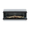 Vista 130 I - 1-Sided Built-in Electric Fireplace by Dimplex in a sleek black finish, featuring remote control and a 2 kW heat o