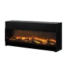 Dimplex Vivente Plus 150 built-in electric fireplace with a sleek black design, offering one-sided, two-sided, or three-sided in
