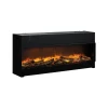 Dimplex Vivente Plus 150 built-in electric fireplace with a sleek black design, offering one-sided, two-sided, or three-sided in
