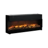 Dimplex Vivente Plus 150 built-in electric fireplace with a sleek black design, offering one-sided, two-sided, or three-sided in