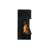 Dimplex Vivente Plus 75 built-in electric fireplace with customisable flame effect in sleek black design.