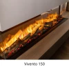 Dimplex Vivente Plus 100 built-in electric fireplace with multi-sided design and app control.