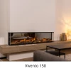 Dimplex Vivente Plus 100 built-in electric fireplace with multi-sided design and app control.