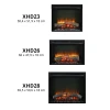 Dimplex XHD Electric Firebox – built-in electric fireplace insert with remote control, available in multiple sizes.