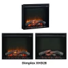 Dimplex XHD Electric Firebox – built-in electric fireplace insert with remote control, available in multiple sizes.